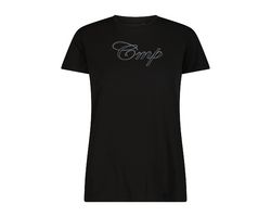 Maglia A Maniche Corte Da Donna In Cotone Elasticizzato Con Logo