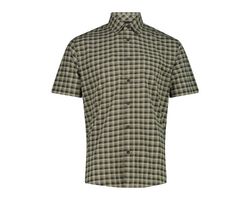 Camicia A Maniche Corte Con Fantasia Check Da Uomo