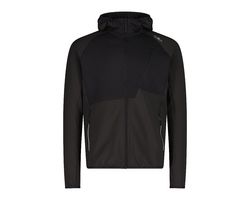 Giacca Da Uomo In Pile Micro Grid Tech Con Cappuccio