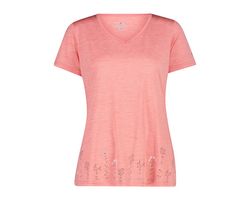 T-shirt Stampata Collo Largo In Light Jersey Da Donna