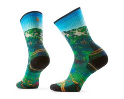 Calze Da Trekking Da Donna Targeted Cushion Mountain Lake Print Crew